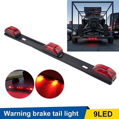 #ad Stainless Red LED ID Bar Lights 27 SMD Truck Boat Trailer Marker Clearance Lamp $14.99