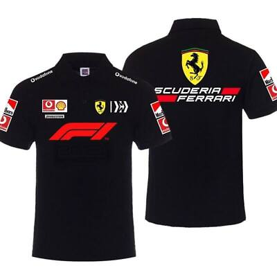 #ad Custom Name F1 Ferrari Team F1 Racing Racing Polo Shirt S 5XL $35.90