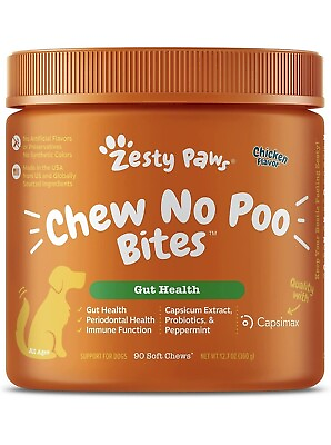 #ad Zesty Paws Chew No Poo Bites Coprophagia Stool Eating Deterrent for Dogs $75.00