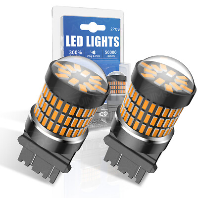 #ad 3157 LED Backup Tail Reverse Light Yellow Bulbs For Ford F 150 250 350 1990 2014 $19.99