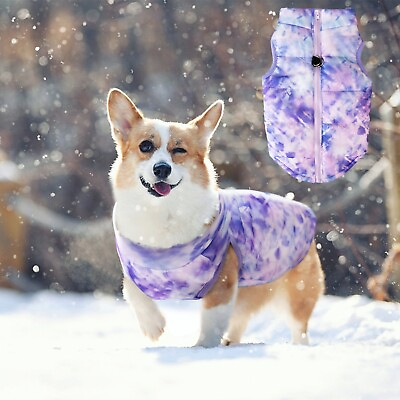 #ad Pet Christmas Costume Clothes Dog Jacket Puppy Vest Winter Warm Windproof Coat $7.99