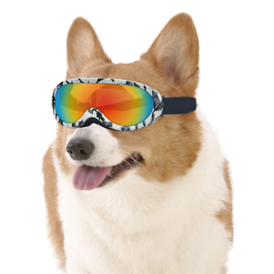 #ad Dog Goggles Medium Large Breed Dog Sunglasses with Single windshield $19.75