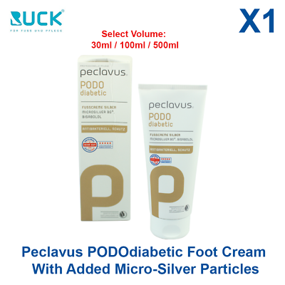 #ad RUCK Peclavus PODOdiabetic Foot Cream Micro Silver Lotion Pedicure Moisturizer $169.90