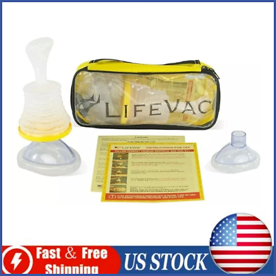 #ad Lifevac Portable Travel amp; Home First Aid Kit Choking Device for Adults Children $23.99