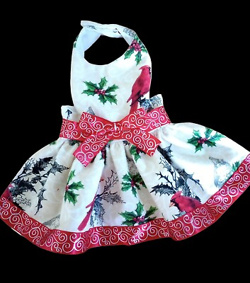 Handmade Christmas Dog Dress Xs $15.99
