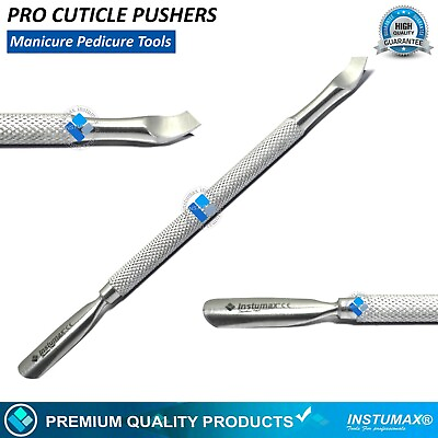 #ad Cuticle Pusher Remover Nail Cleaner Manicure Pedicure Tool Stainless Steel New $15.33