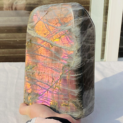 #ad Natural purple flash Labrador crystal rough healing specimen 4520G $159.46