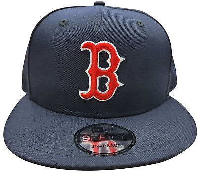 #ad Men#x27;s New Era 9Fifty Boston Red Sox Navy Blue Red White MLB Custom Snapback $29.95