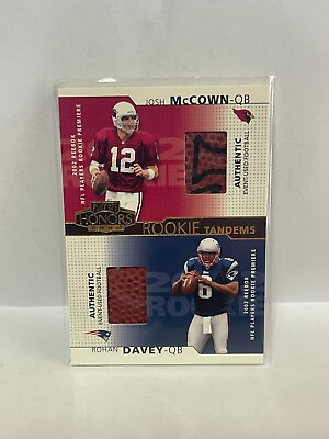 #ad 2002 Playoff Honors Rookie Tandems Gold #RT10 Josh McCown Rohan Davey $12.00