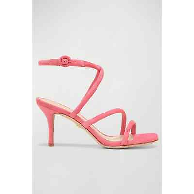 #ad Veronica Beard Mariel Suede Ankle Strap Sandal in Coral 9 $129.00