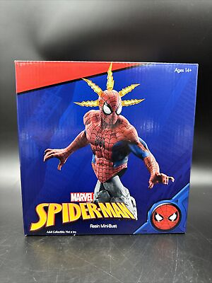 #ad Marvel Comic Spider Man 1:7 Scale Resin Bust New In Box Limited Edition 3000 $94.99