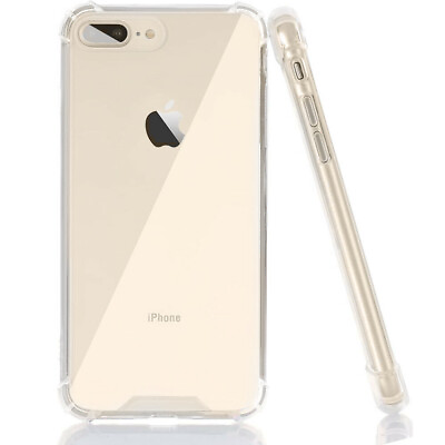 #ad For Apple iPhone 8 Plus 7 Plus Case Clear Hybrid Shockproof TPU Bumper Cover $5.60