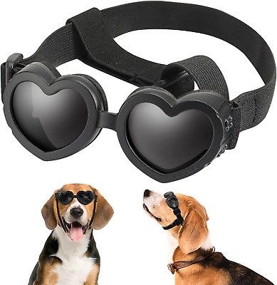 #ad Dog Sunglasses Small Breed Goggles UV Protection with Adjustable Strap Doggy ... $16.99