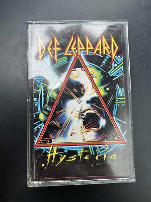#ad Def Leppard Hysteria Cassette 1987 Vintage 80s Hard Rock Tape Tested $13.28