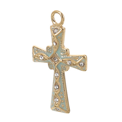 #ad Jewelry Making Cross Charm Cross Pendant DIY Cross Charm Small Cross Charm $8.99