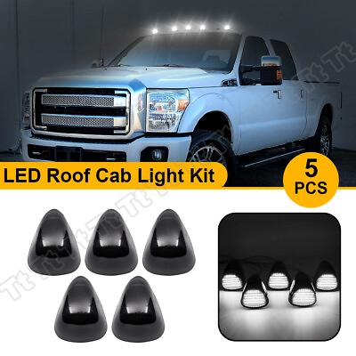 #ad White LED Cab Roof Marker Running Lights For 1999 2016 Ford F250 F350 Super Duty $59.39