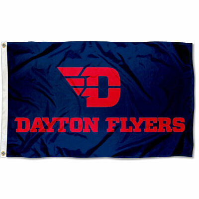 #ad Dayton Flyers Red Letters Flag Large 3x5 $32.95