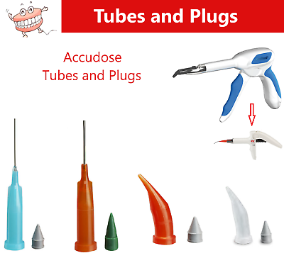 #ad C R Tubes and Plugs For C R Syringe 20 Ga Accudose Orange or Clear 50 Box $195.95