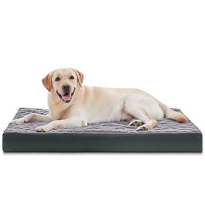 #ad INVENHO Dog Bed Extra Large Orthopedic Dog Beds with Removable Washable Cover... $74.95