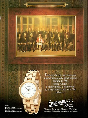 #ad Watch Eberhard amp;co Change Automatic Advertising #x27;1990 Original 1 Page $30.32