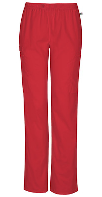 #ad Scrubs Cherokee Workwear Tall Straight Leg Pant 44200AT REDW Red Free Shipping $19.98
