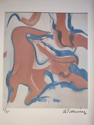 #ad COA Willem de Kooning Painting Print Poster Wall Art Signed Pop Art Unframed $74.95