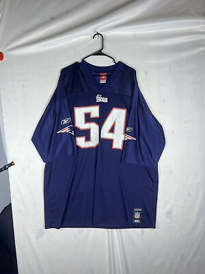 #ad Reebok NFL Authentic New England Patriots Teddy Bruschi Blue Rep Jersey Mens XXL $24.00