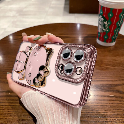 For iPhone 15 Pro Max 14 13 12 11 XS XR Luxury Bling Rhinestone Hello Kitty Case $11.99