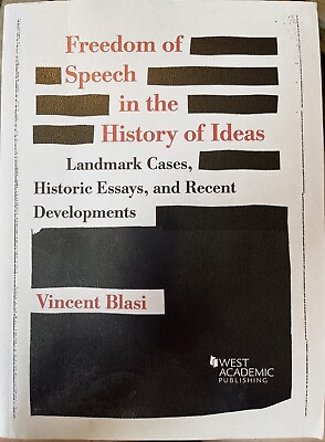 #ad Freedom of Speech in the History of Ideas: Landmark Cases Historic Essays $159.00