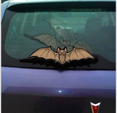 #ad Flying Vampire Bat Rear Windshield Wiper for Cars Auto Gothic Punk Horror Witch $8.50