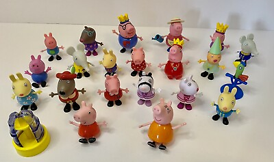 #ad Peppa Pig Lot of 22 Figures Family amp; Friends 2003 Jazware Mostly READ DESC $19.95
