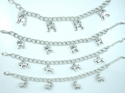 #ad Dog Breed Charm Bracelet Choose Your Favorite FREE SHIPPING $15.49