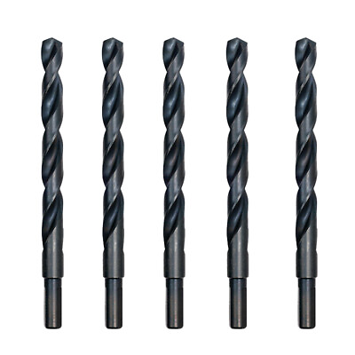 #ad 5PCS 1 2quot; Drill Bit Set HSS M2 Jobber Length 3 8quot; Shank Twist Metal Drill Bits $24.69