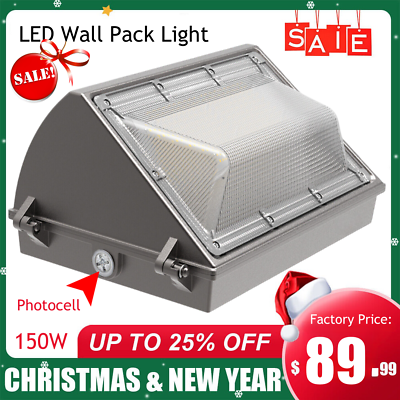 #ad LED Wall Pack 150 Watt ETL List 5000K Daylight White 18000LM IP65 Waterproof $87.00
