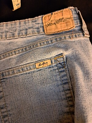 #ad Levi#x27;s Signiture Low Rise distressed Boot Cut Jeans Medium Miss Size 12 #283Bin4 $15.80