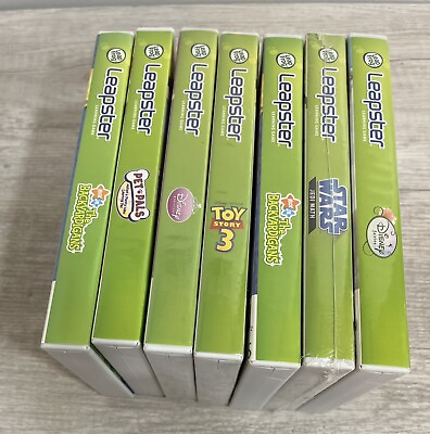 #ad Lot Of 7 Leapster Leap Frog Games Most Are Sealed Games All With Case 4E $30.55