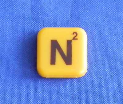 #ad Words With Friends Letter N Tile Replacement Magnet Game Part Piece Craft Yellow $1.45