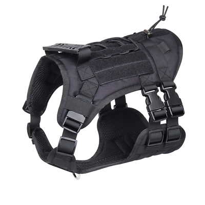 Military Dog Vest US Working Dog Tactical Harness with Handle No pull Large $21.84
