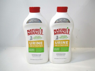 #ad Nature’s Miracle 32 fl oz. Cat Odor Enzymatic Urine Destroyer Lot of 2 $29.95