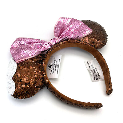 #ad US Mickey Mouse Ice Cream Chocolate 2023 Brown Disney Parks Minnie Ears Headband $16.49
