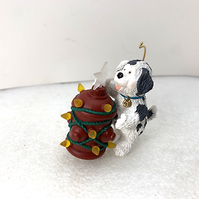 #ad #ad 1993 Hallmark Keepsake Ornament Christmas Dogs Best Friend Magic Light Holiday $9.99