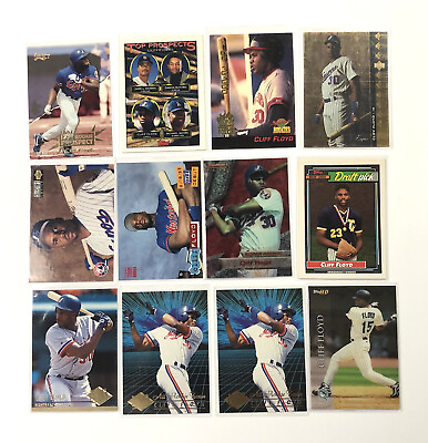 #ad Cliff Floyd 25 Card Lot of 1992 93 94 95 ROOKIE Topps Bowman#x27;s Best UD Ultra MLB $6.99