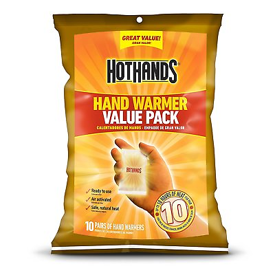 #ad HotHands Hand Warmer 10 Pair Value Pack Piece 10 Hour Chemical Packets $14.99