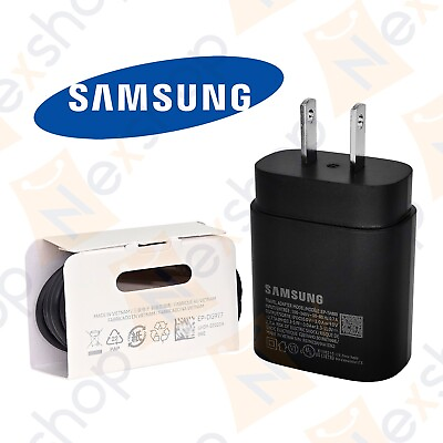#ad #ad Original Samsung Galaxy S20 S21 25W Super Fast Wall Charger amp; Type C Data Cable $12.99