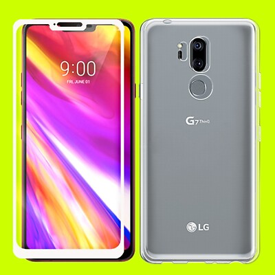 #ad For LG G7 ThinQ LM G710VMX U.S.Cellular Tempered Glass Screen Protector TPU Case $25.40
