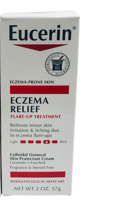 #ad Eucerin Eczema Relief Flare up Treatment 2oz NIB Relieves skin irritation 06 24 $11.96