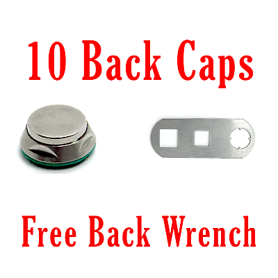 #ad 10 New Star Dental 430 SWL Push Button Back Caps W FREE Back Cap Wrench $119.95