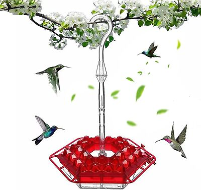 #ad Sherem Sweety Hummingbird Feeder Outdoor Hanging Plastic Hummingbird Feeders $11.99