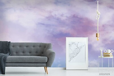 #ad 3D Sky Cloud Star Violet Self adhesive Removeable Wallpaper Wall Mural1 2244 $41.39