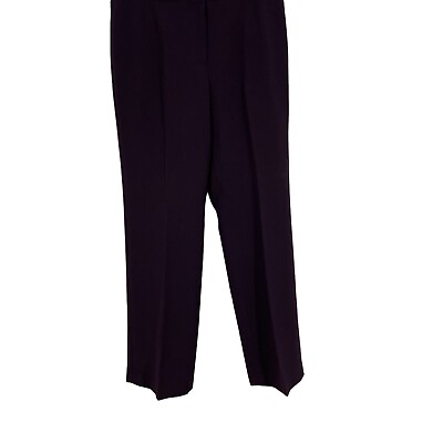 #ad Jones Studio Separates Womens Purple Hook And Eye Straight Leg Dress Pants Sz 10 $8.99